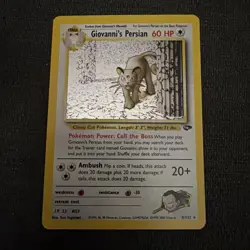 Pokemon TCG Giovanni's Persian WITH SWIRL 8/132 Gym Challenge Holo Rare LP - Image 4