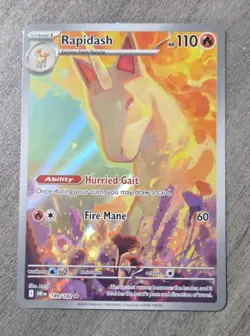 Rapidash 189/182 Illustration Rare Destined Rivals Pokemon - Image 1