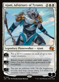 1 x Ajani, Adversary of Tyrants - Foundations - Jumpstart - NM-Mint - MTG - Image 1