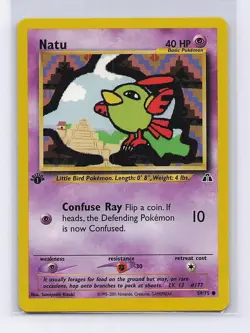 Natu 59/75 Common Neo Discovery Pokemon 1st Edition Near Mint - Image 1