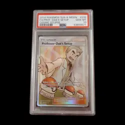 2019 Pokemon Sun & Moon Professor Oak's Setup FA 223 PSA 10 - Image 1