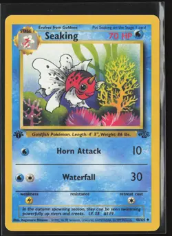 SEAKING 46/64 UNCOMMON JUNGLE POKEMON 1ST EDITION NM/M - Image 1