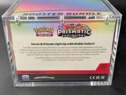 Pokemon SV8.5 Prismatic Evolutions Sealed Booster Bundle Display W/Acrylic Case - Image 3