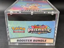 Pokemon SV8.5 Prismatic Evolutions Sealed Booster Bundle Display W/Acrylic Case - Image 5