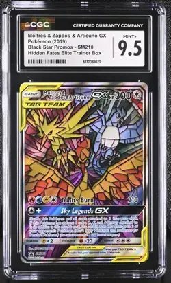 Pokemon Moltres & Zapdos & Articuno GX 2019 Black Star Promos SM210 CGC 9.5 - Image 1