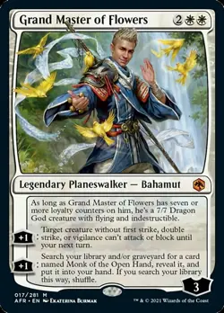 1 x Grand Master of Flowers - Foil - Adventures in the Forgotten Realms - NM-Min - Image 1
