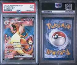 2023 POKEMON MEW EN-151 ULTRA RARE #183 CHARIZARD EX PSA 9 - Image 3