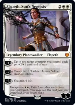 1 x Elspeth, Sun's Nemesis - Theros Beyond Death - Light Play - MTG - Image 1
