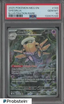 2025 Pokemon MEG EN Illustration Rare #144 Shedinja PSA 10 GEM MINT - Image 1