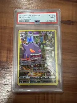PSA 9 Gengar TG06/TG30 Pokemon Sword Shield Lost Origin Trainer Gallery Full Art - Image 2
