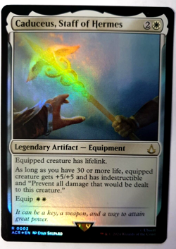 MTG Assassin's Creed - Caduceus, Staff of Hermes - FOIL Rare - 0002 VLP - Image 1