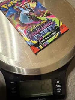 POKEMON MEGA EVOLUTION Phantasmal Flames Booster Pack WEIGHTED HEAVY 23 WOW!!! - Image 3