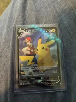 2022 POKEMON SWORD & SHIELD LOST ORIGIN #TG16 FULL ART/PIKACHU V - Image 1