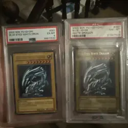 YUGIOH SDK-001 PSA 8 & PSA 6 SLAB LOT - Image 1