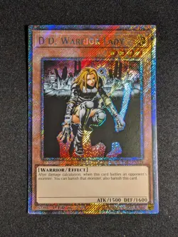 Yugioh - D.D. Warrior Lady RA03-EN129 1st Edition Platinum Secret Rare NM - Image 1