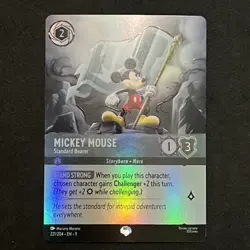 Disney Lorcana: Fabled - MICKEY MOUSE Standard Bearer Epic Foil #221/204 - Image 1