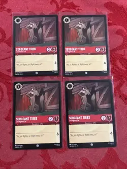 4x Disney Lorcana Fabled - SERGEANT TIBBS - Courageous Cat - 128/204 - X4 - Image 1