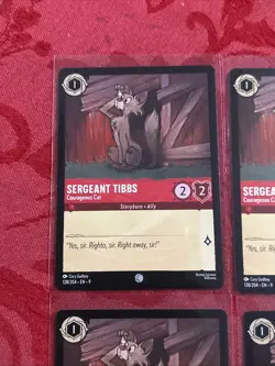 4x Disney Lorcana Fabled - SERGEANT TIBBS - Courageous Cat - 128/204 - X4 - Image 3
