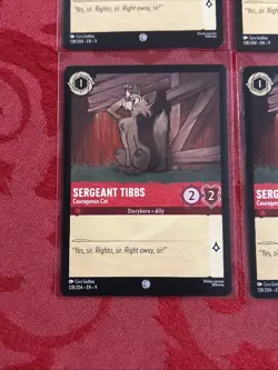 4x Disney Lorcana Fabled - SERGEANT TIBBS - Courageous Cat - 128/204 - X4 - Image 4