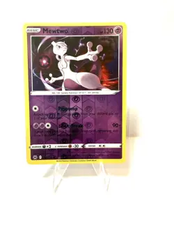 Pokemon Mewtwo Reverse Holo Rare Card 059/159 Sword & Shield Crown Zenith LP - Image 1