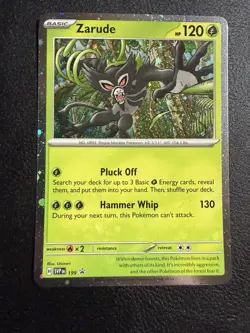 Zarude 199 Black Star Cosmos Holo Promo Destined Rivals Pokemon Card - Image 1