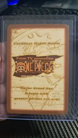 BANDAI One Piece Hyper Battle S120 LUFFY HOLO FOIL SCARCE EARLY CARD VINTAGE TCG - Image 2