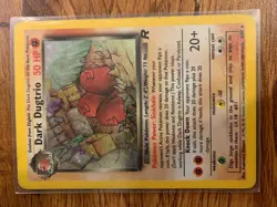 Dark Dugtrio 6/82 Team Rocket Holo Rare Pokemon Card 💥NM💥 - Image 1