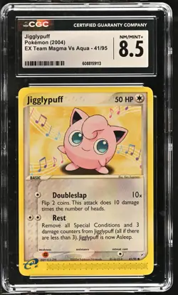 CGC 8.5 Jigglypuff 2004 EX Team Magma Vs Aqua 41/95 Pokemon Card - Image 1