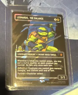 Magic: The Gathering - Leonardo, the Balance Pixel Foil Leg. Creature TMNT Card - Image 4
