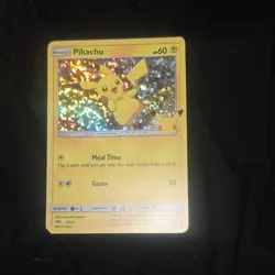 Pokemon Pikachu 025/025 McDonald's 25th Anniversary Promo Holo Card - Image 1