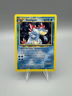 Feraligatr - 4/111 - Pokemon Neo Genesis Unlimited Holo Rare Card WOTC LP - Image 1