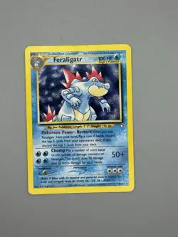 Feraligatr - 4/111 - Pokemon Neo Genesis Unlimited Holo Rare Card WOTC LP - Image 3