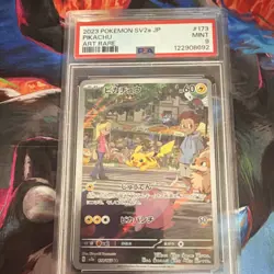 Pokemon TCG Pikachu Art Rare Holo 173/165 Card 151 Sv2a Japanese PSA 9 - Image 1