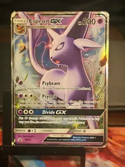 Espeon GX SM35 Holo Black Star Promos Sun & Moon Pokemon TCG Card - Image 1