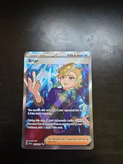 Pokemon TCG Briar Full Art Trainer Stellar Crown Ultra Rare Card 163/142 - Image 1