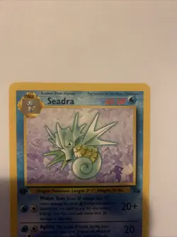 Seadra 42/62 1st Edition Vintage Fossil Pokemon Card TCG - Image 2