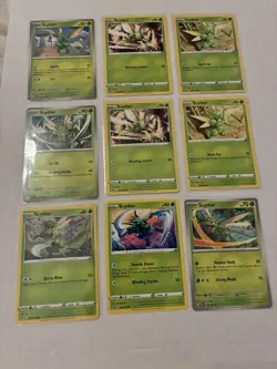 Lot Of 9 Scyther Pokemon Cards - Image 1