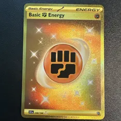 Basic Fighting Energy - 258/198 Scarlet & Violet Base(Pokemon) Hyper Rare Card - Image 1