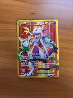 Pokemon Mewtwo EX TCG Full Art Holo Rare Card Breakthrough-Secret 164/162 - Image 1