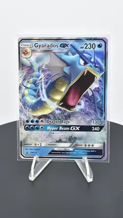 Pokemon Card TCG Gyarados GX SM212 Sun & Moon Promos Black Star Promo Holo Clean - Image 1