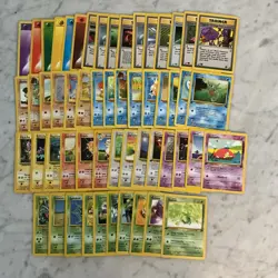 Pokemon Card Lot 1999 WOTC 55 Different Cards Lots Of 1st Edition Or Uncommon NM - Image 1