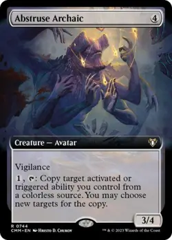 Abstruse Archaic (Extended Art) -Foil Near Mint MTG Commander Masters - Image 1