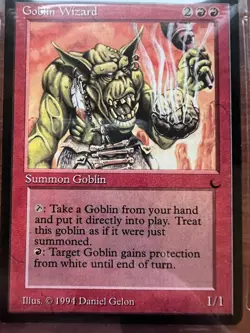 GOBLIN WIZARD The Dark Rare Reserved List Graded BGS 8.5 MTG -See Photos- - Image 3