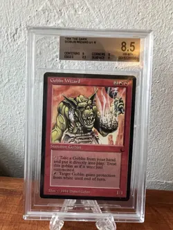GOBLIN WIZARD The Dark Rare Reserved List Graded BGS 8.5 MTG -See Photos- - Image 5