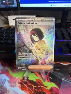 Pokemon TCG Scarlet & Violet Trainer Supporter Erika's Invitation - Image 1