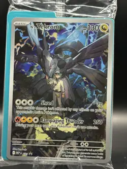 Pokemon N’s Zekrom Full Art Trainer Promo 031 Sealed Pack Fresh - Image 1
