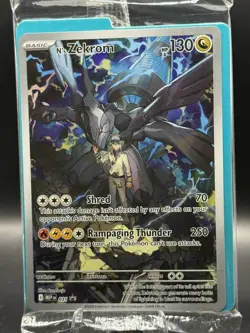 Pokemon N’s Zekrom Full Art Trainer Promo 031 Sealed Pack Fresh - Image 1