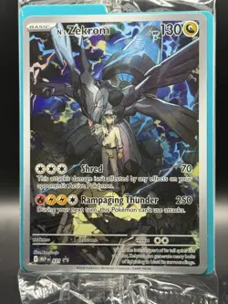 Pokemon N’s Zekrom Full Art Trainer Promo 031 Sealed Pack Fresh - Image 1