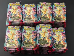 Lot (180) Pokemon Mega Evolutions ME2.5 Ascended Heroes Booster Packs Sealed - Image 1