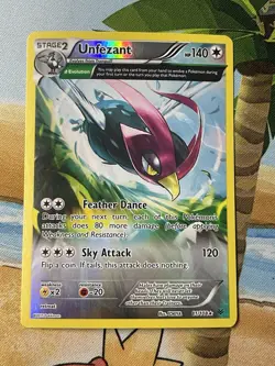 Unfezant Pokemon Card Reverse Holo Rare 81/108 Roaring Skies - NM - Image 1